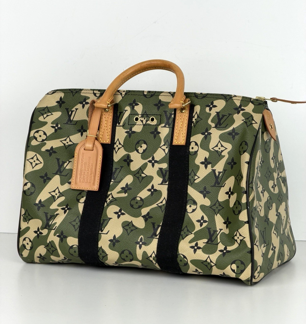 Louis Vuitton Monogramouflage Speedy 35 Top Handle Bag in Coated Canvas 2008 C2